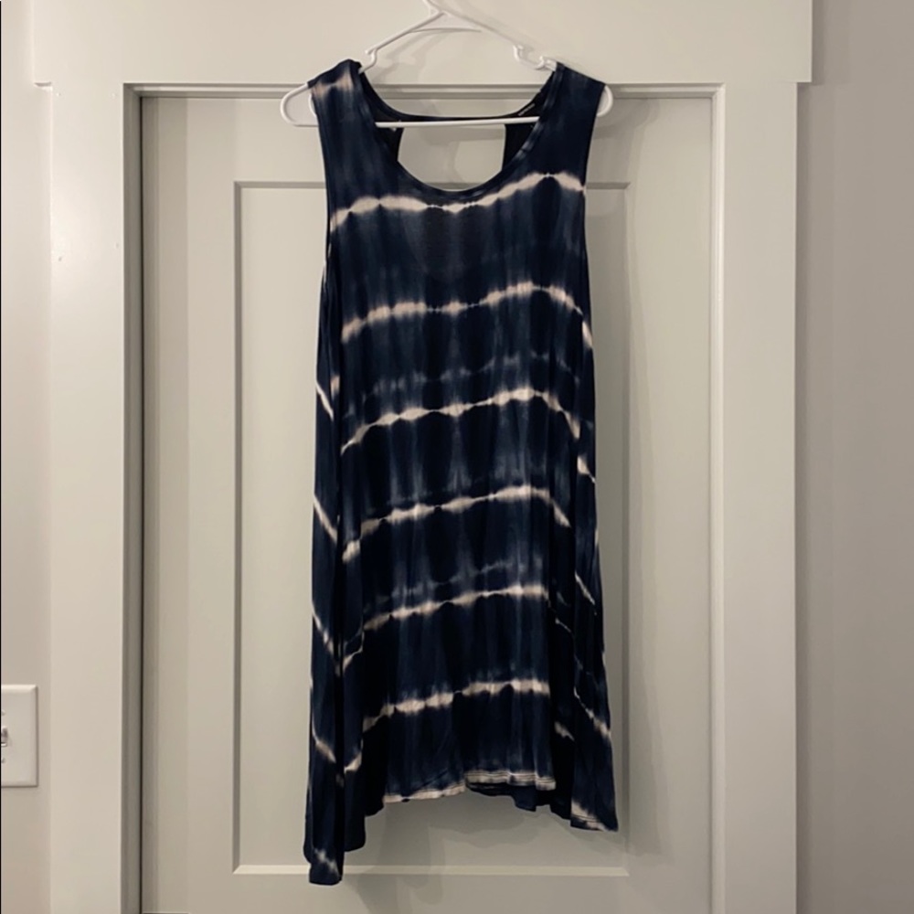 Tie Dye Dress with Back Cut-out